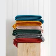 Weave Home Nevis Throw Blanket - Ash | NZ Lambswool gallery detail image