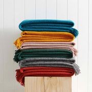 Weave Home Nevis Throw Blanket - Ash | NZ Lambswool gallery detail image