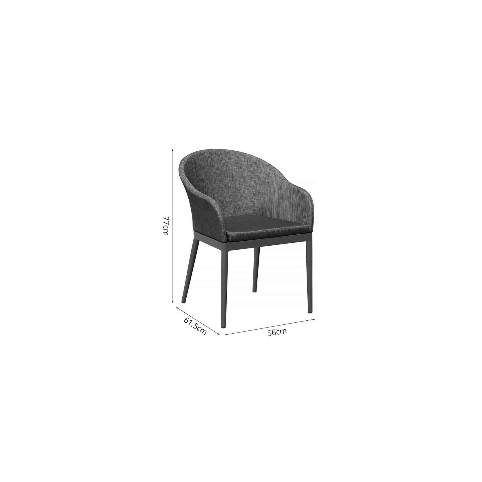 Nightjar Aluminium Outdoor Patio Dining Chair gallery detail image