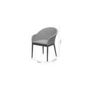 Nightjar Aluminium Outdoor Patio Dining Chair gallery detail image
