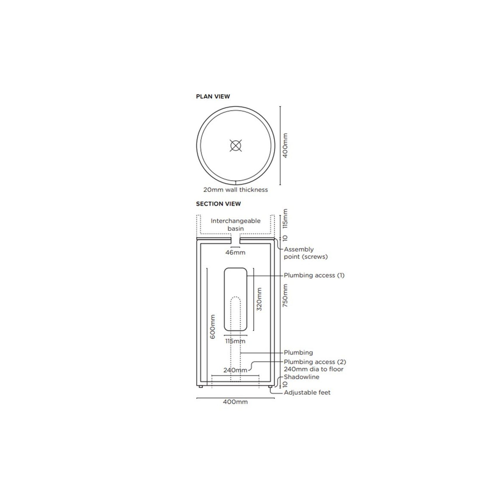 Nood Co Cylinder - Hoop Basin - 14 Colours gallery detail image