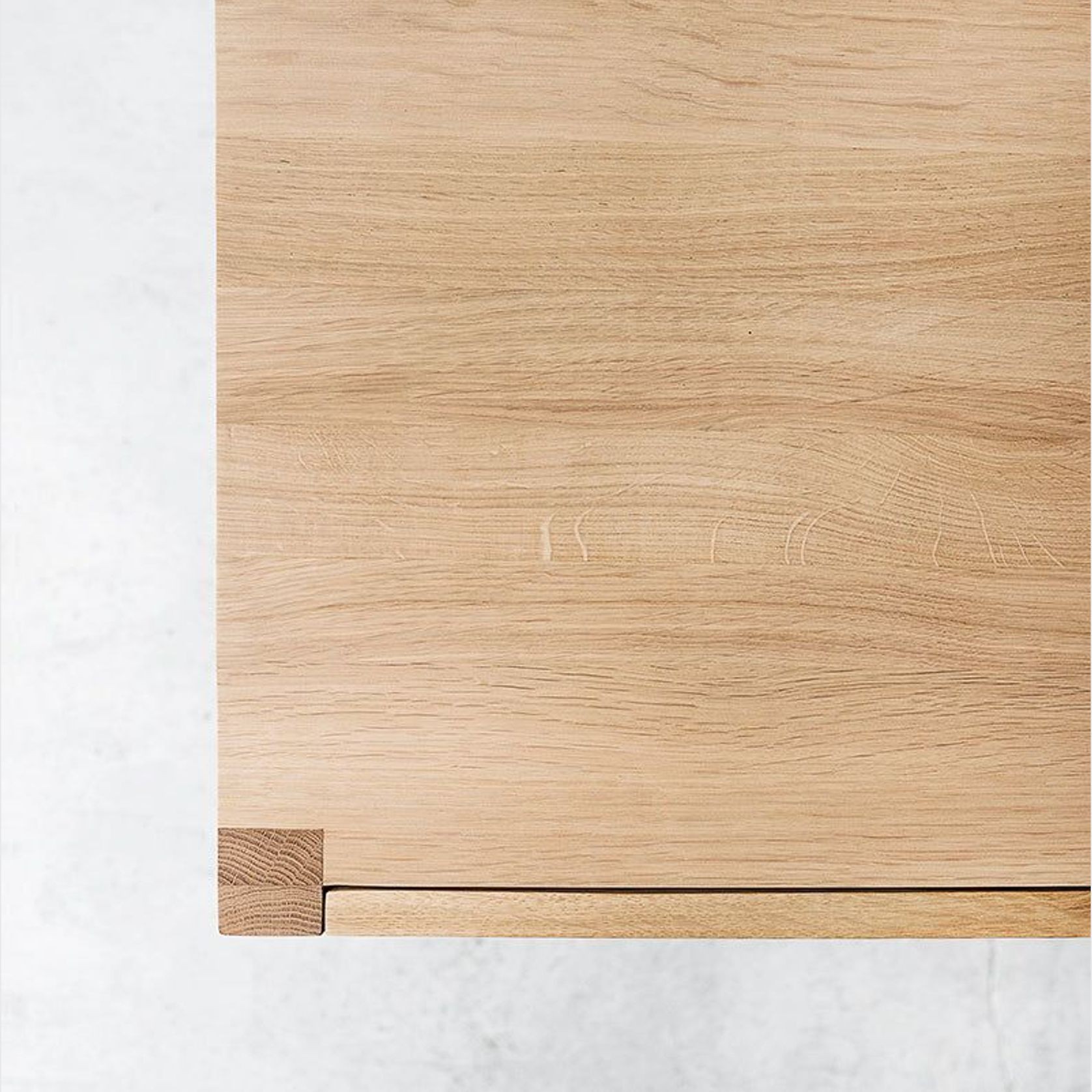 'Nordic' Solid Oak Bedside Cabinet gallery detail image