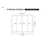 Glass Sliding Door For Tasman Wall Mounted Pergola gallery detail image