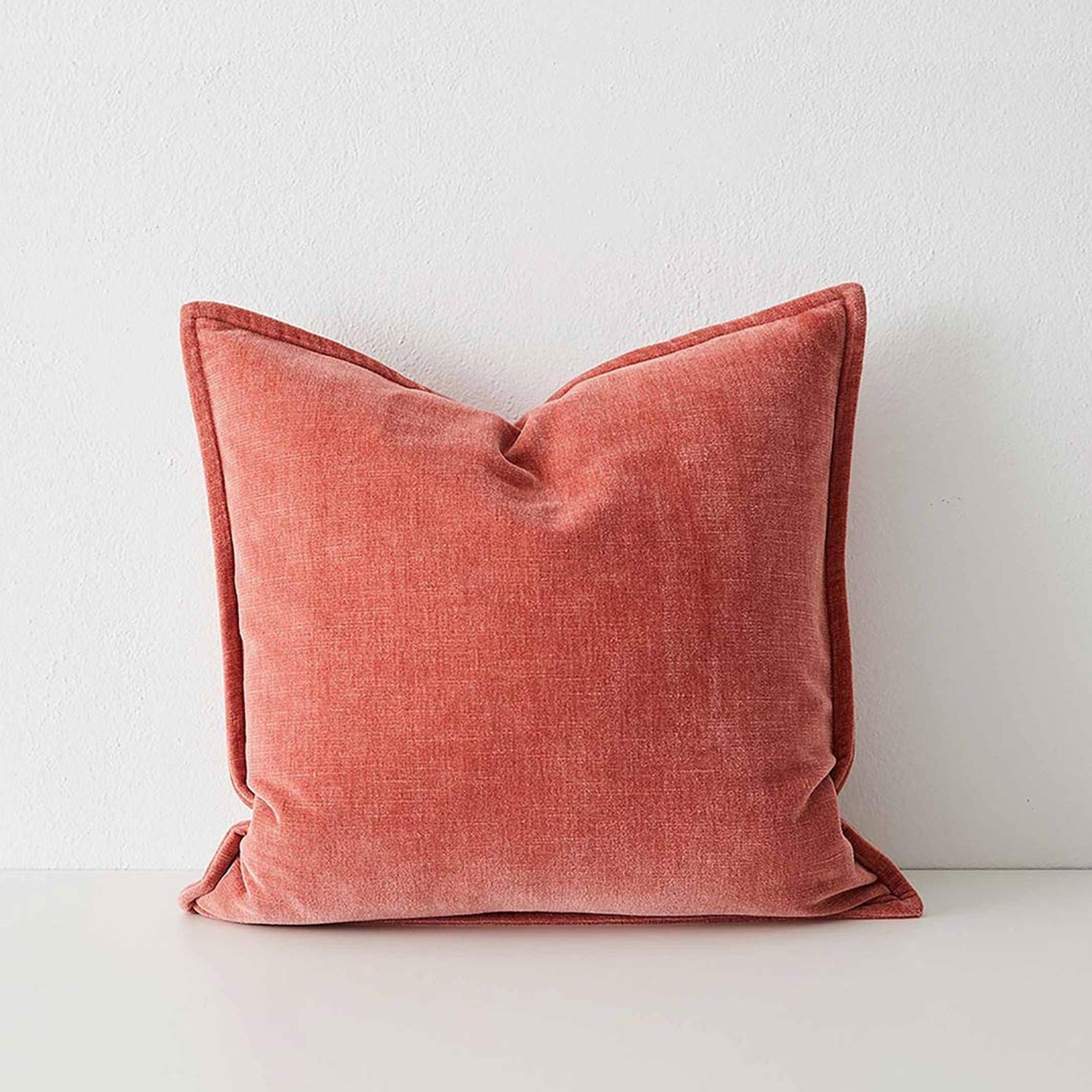 Weave Home Nova Velvet Cushion - Rosewater | 50 x 50cm gallery detail image