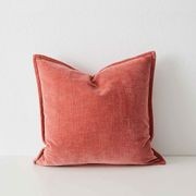 Weave Home Nova Velvet Cushion - Rosewater | 50 x 50cm gallery detail image