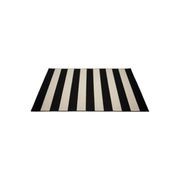 Nyoma Black & Cream Striped Outdoor Rug gallery detail image