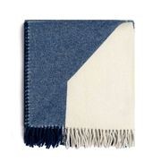 Ruanui Station Lambswool Throw - Shepherd's Stripe gallery detail image