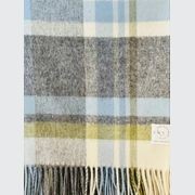 NZ Wool Throw - Portree Duck Egg | 100% Merino Wool gallery detail image