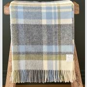NZ Wool Throw - Portree Duck Egg | 100% Merino Wool gallery detail image