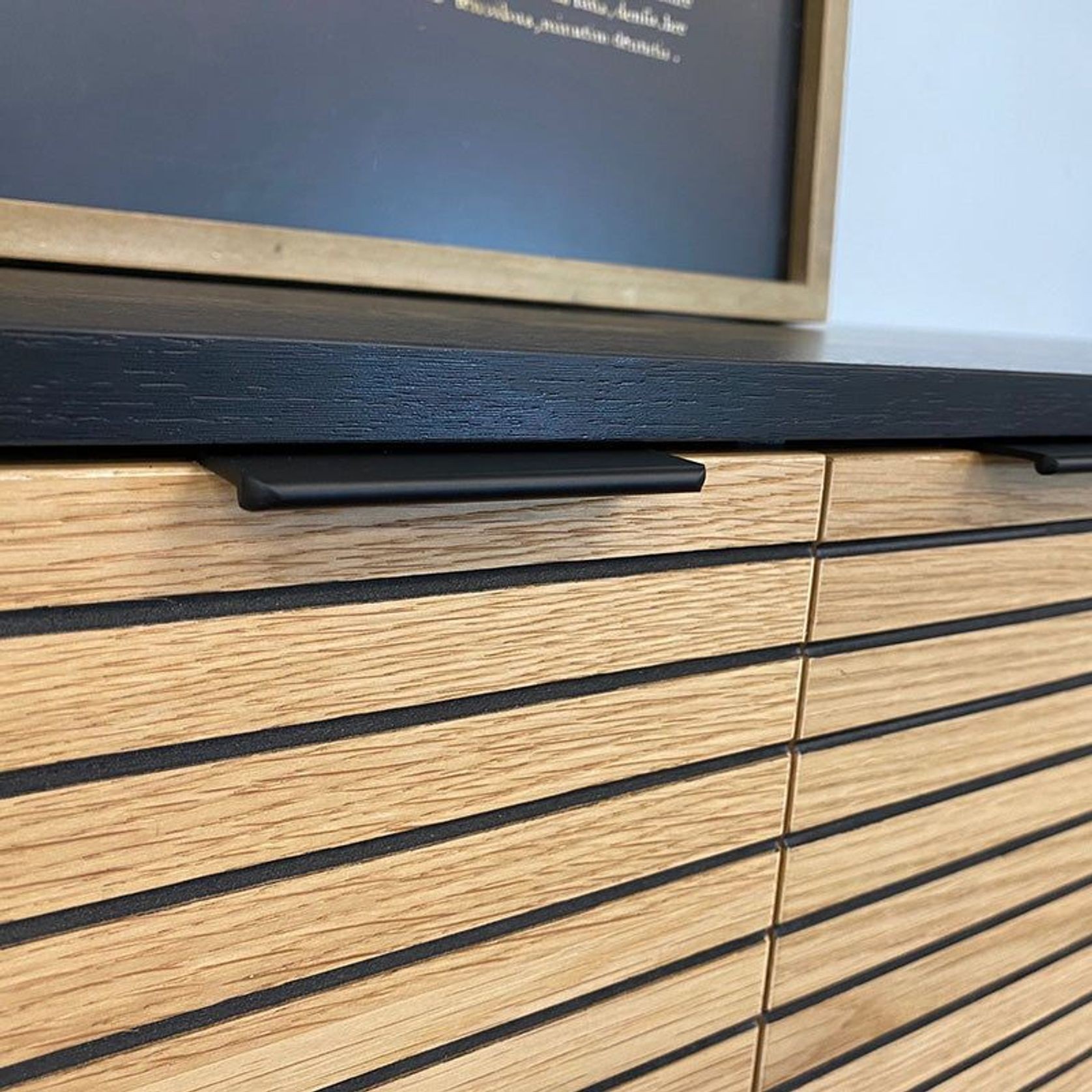 ODENCE Sideboard 160cm - Natural & Black gallery detail image