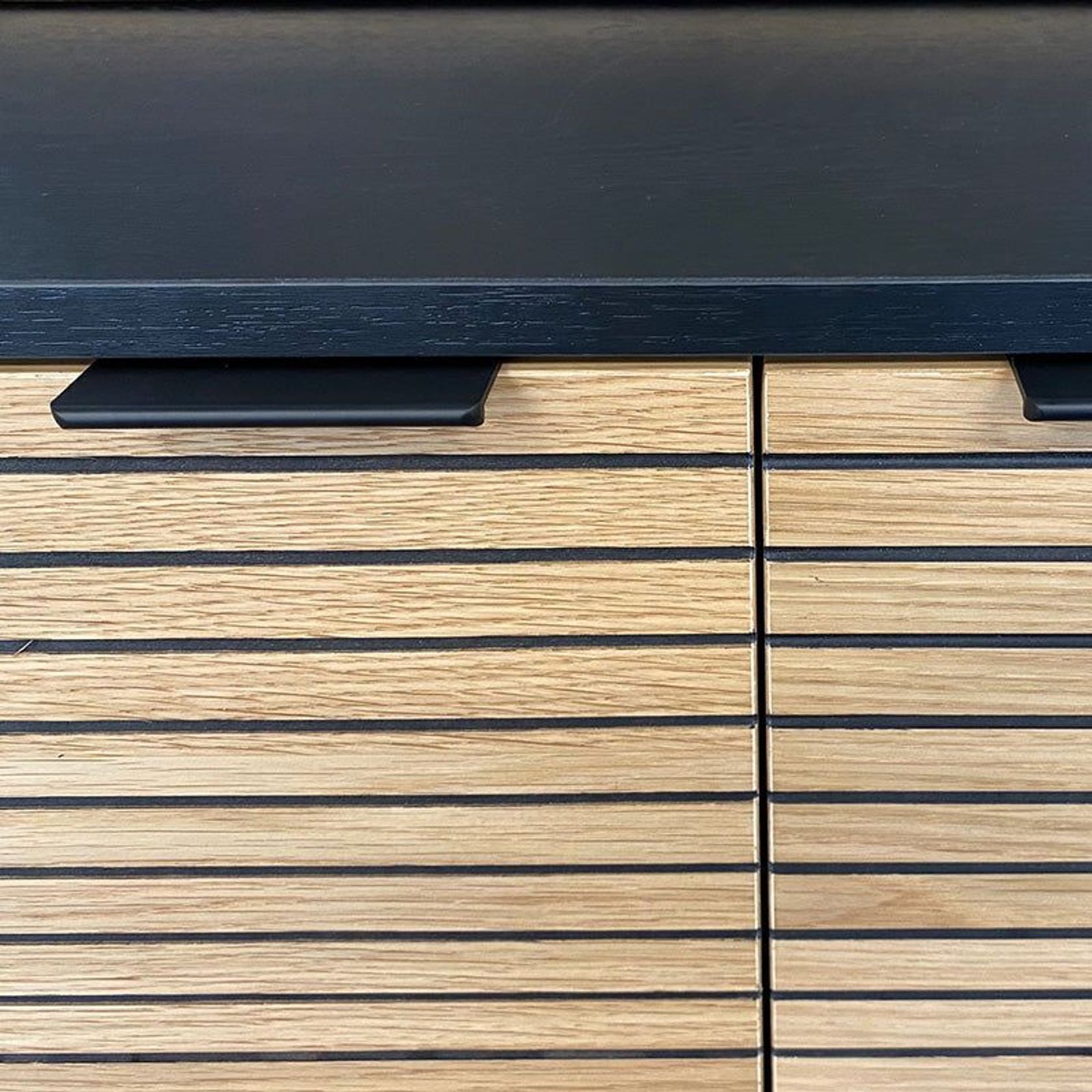 ODENCE Sideboard 160cm - Natural & Black gallery detail image
