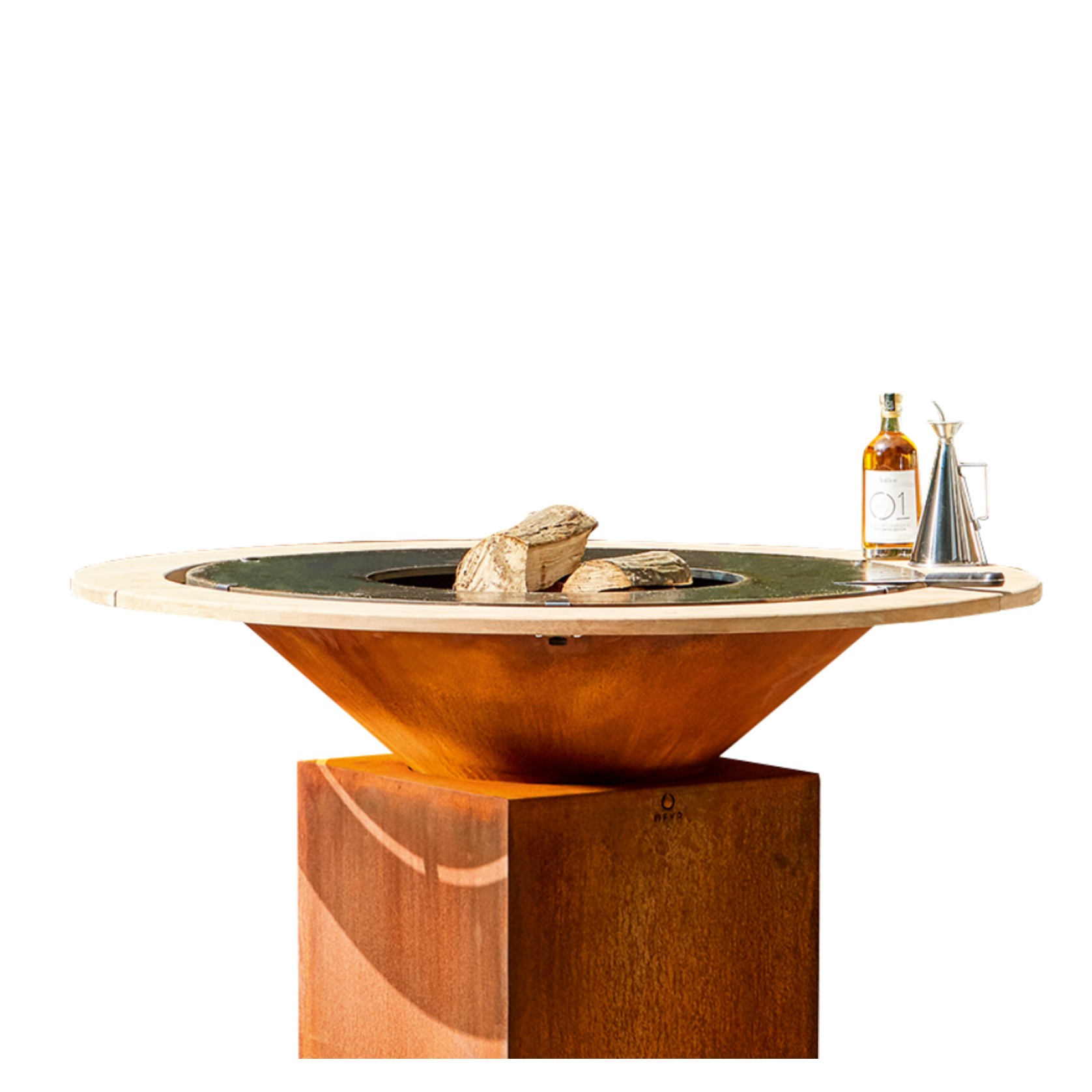 OFYR Fire Guard Ring 100 - Teak Wood gallery detail image