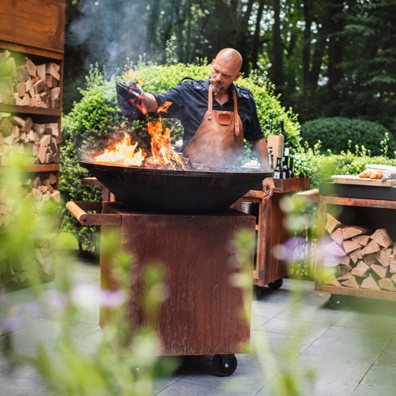OFYR Pro + Classic Grill 120 - Corten Steel gallery detail image