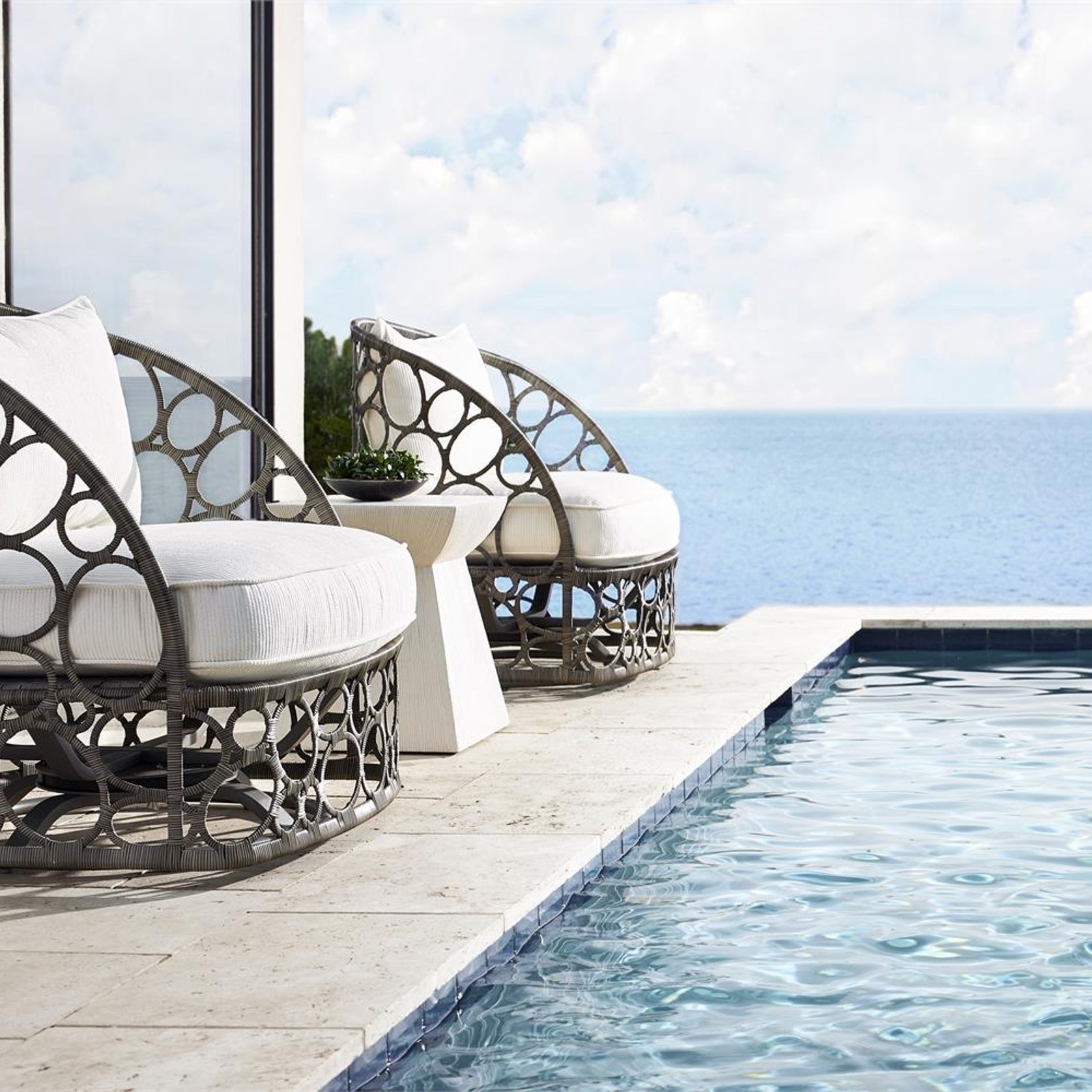 Bali Outdoor Swivel Chair gallery detail image