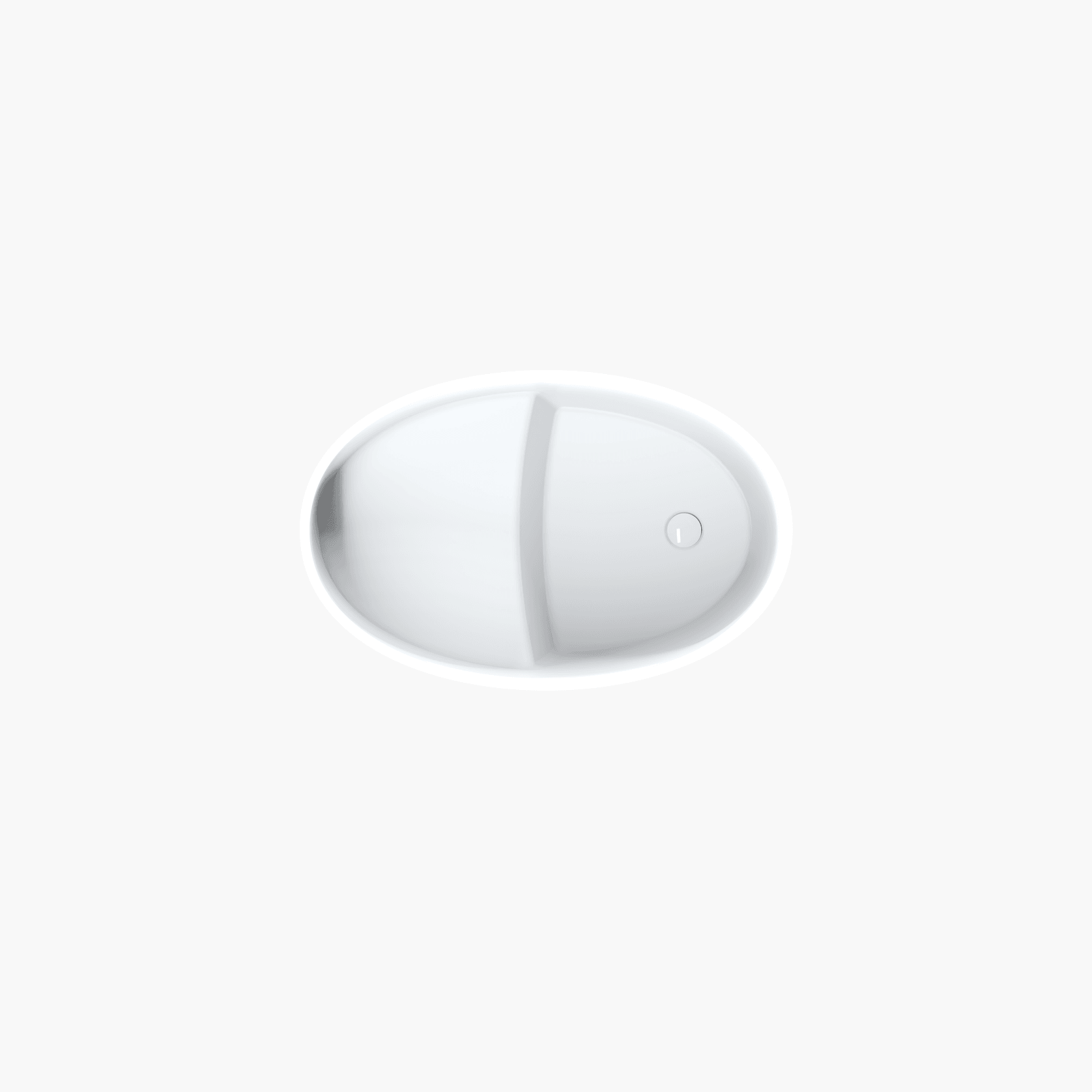 Ovola Small Oval 1000mm Japanese Soak Tub Bath - OV8024 gallery detail image