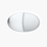 Ovola Small Oval 1000mm Japanese Soak Tub Bath - OV8024 gallery detail image