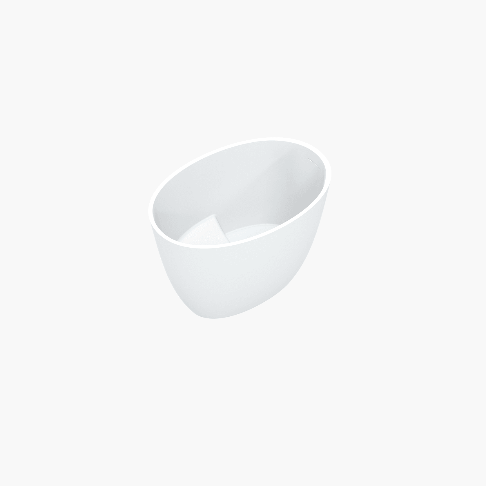 Ovola Small Oval 1000mm Japanese Soak Tub Bath - OV8024 gallery detail image
