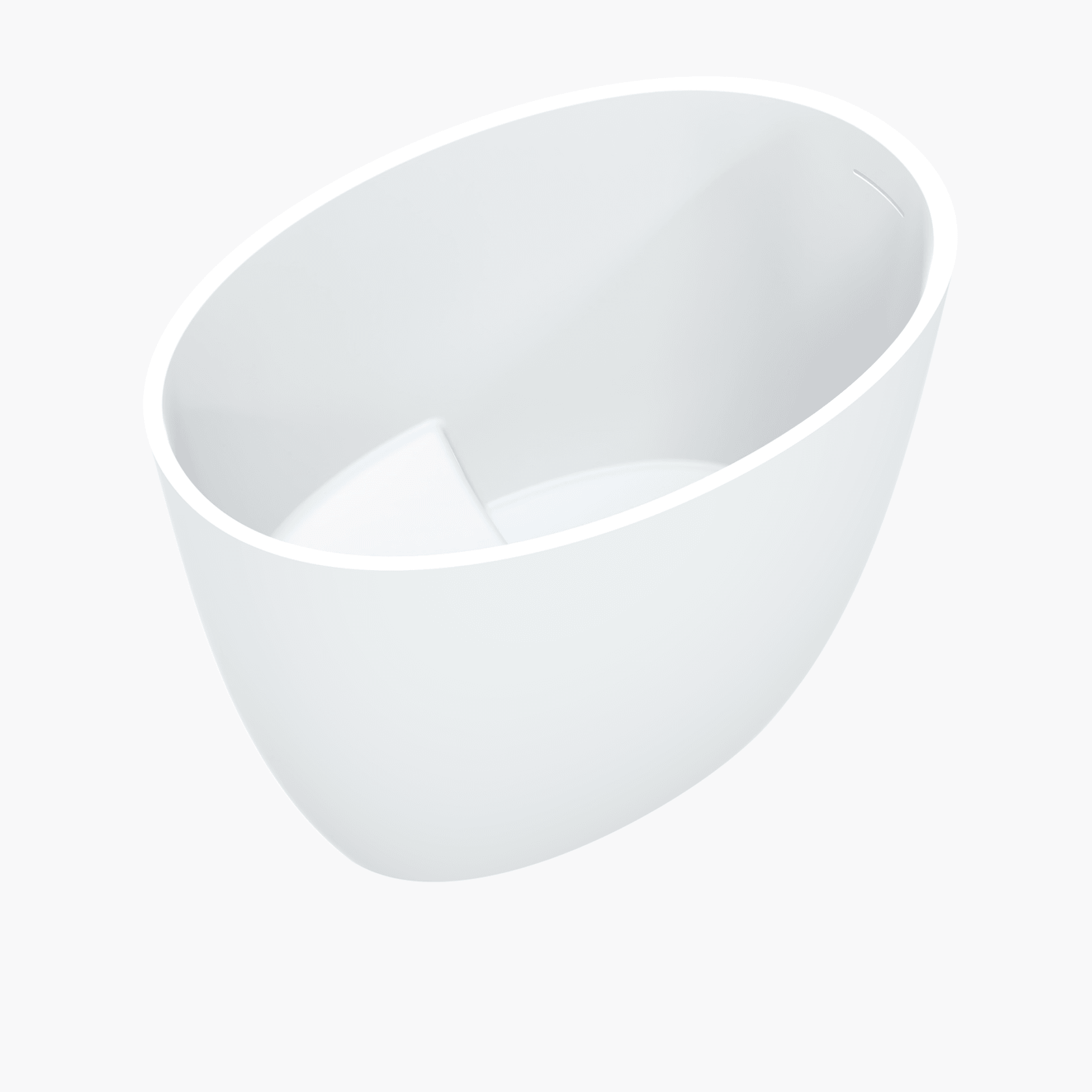 Ovola Small Oval 1000mm Japanese Soak Tub Bath - OV8024 gallery detail image