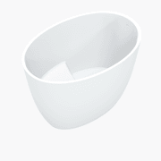 Ovola Small Oval 1000mm Japanese Soak Tub Bath - OV8024 gallery detail image