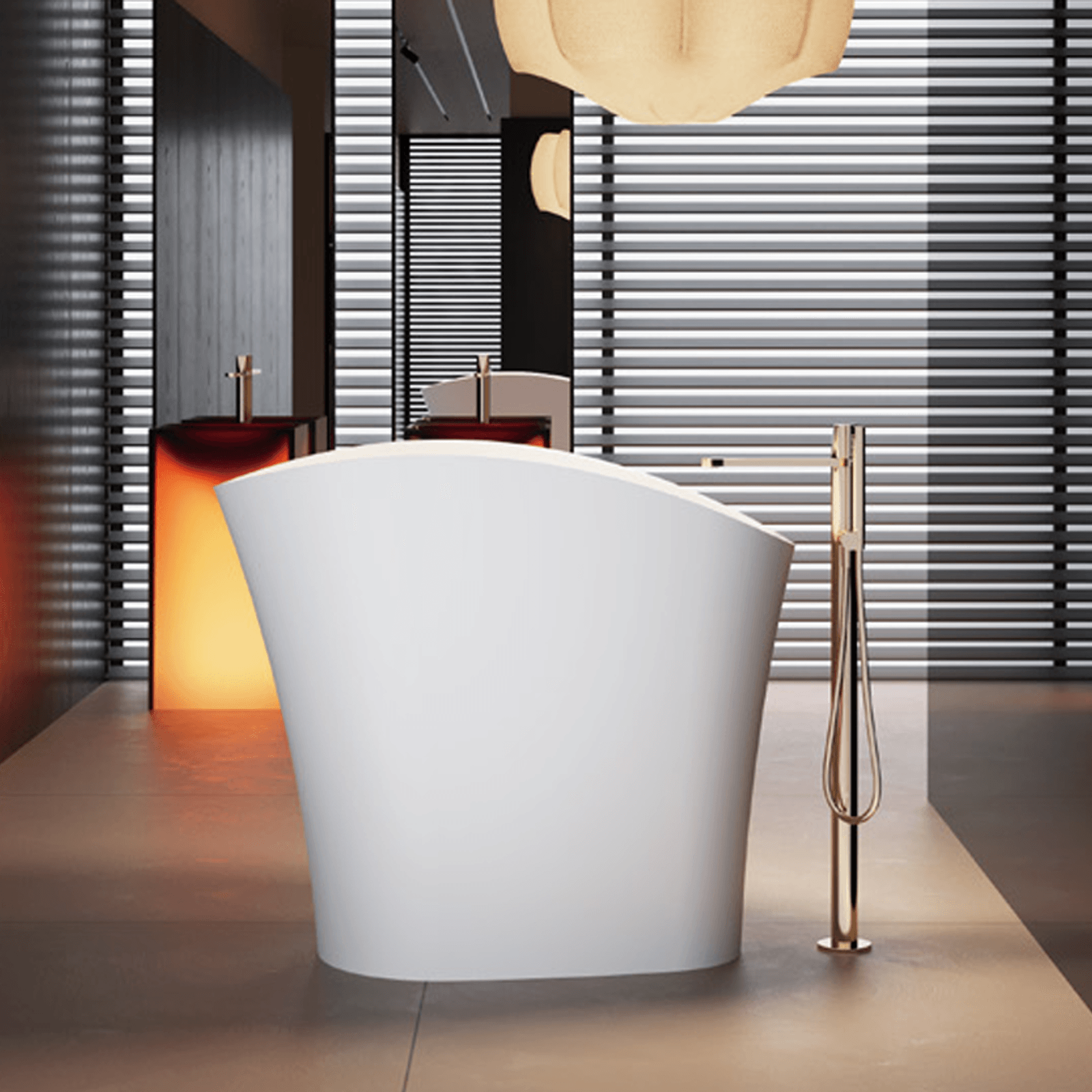 Ovola Unique 1100mm Japanese Soak Tub - OV8025 gallery detail image