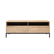 Ethnicraft | Oak Ligna TV Cupboard Black Frame gallery detail image