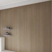 WOODFLEX Flexible Acoustic Wood Slat Wall Panel, Oak Veneer - 2400mm x 600mm gallery detail image