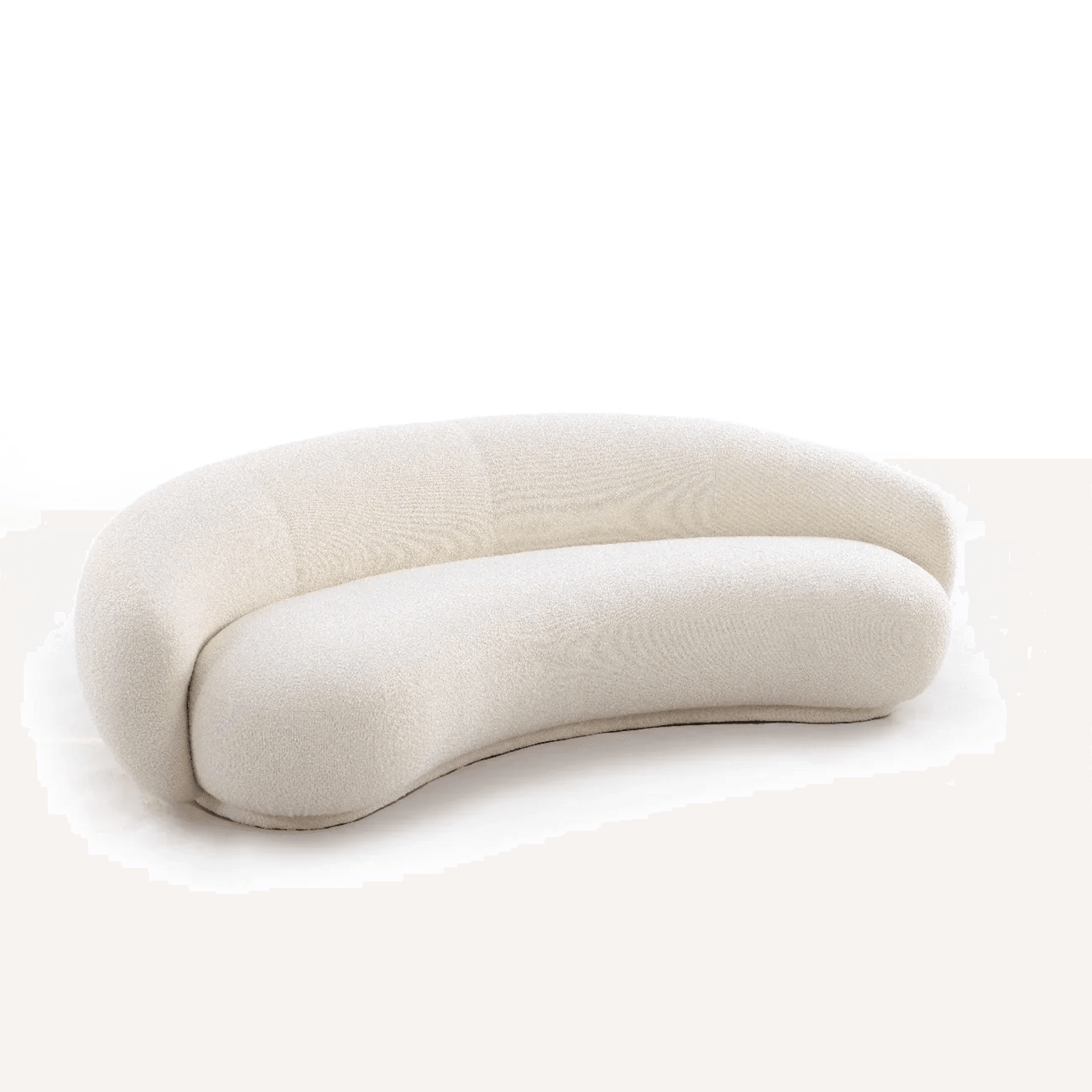 Curv Boucle Fabric Sofa gallery detail image