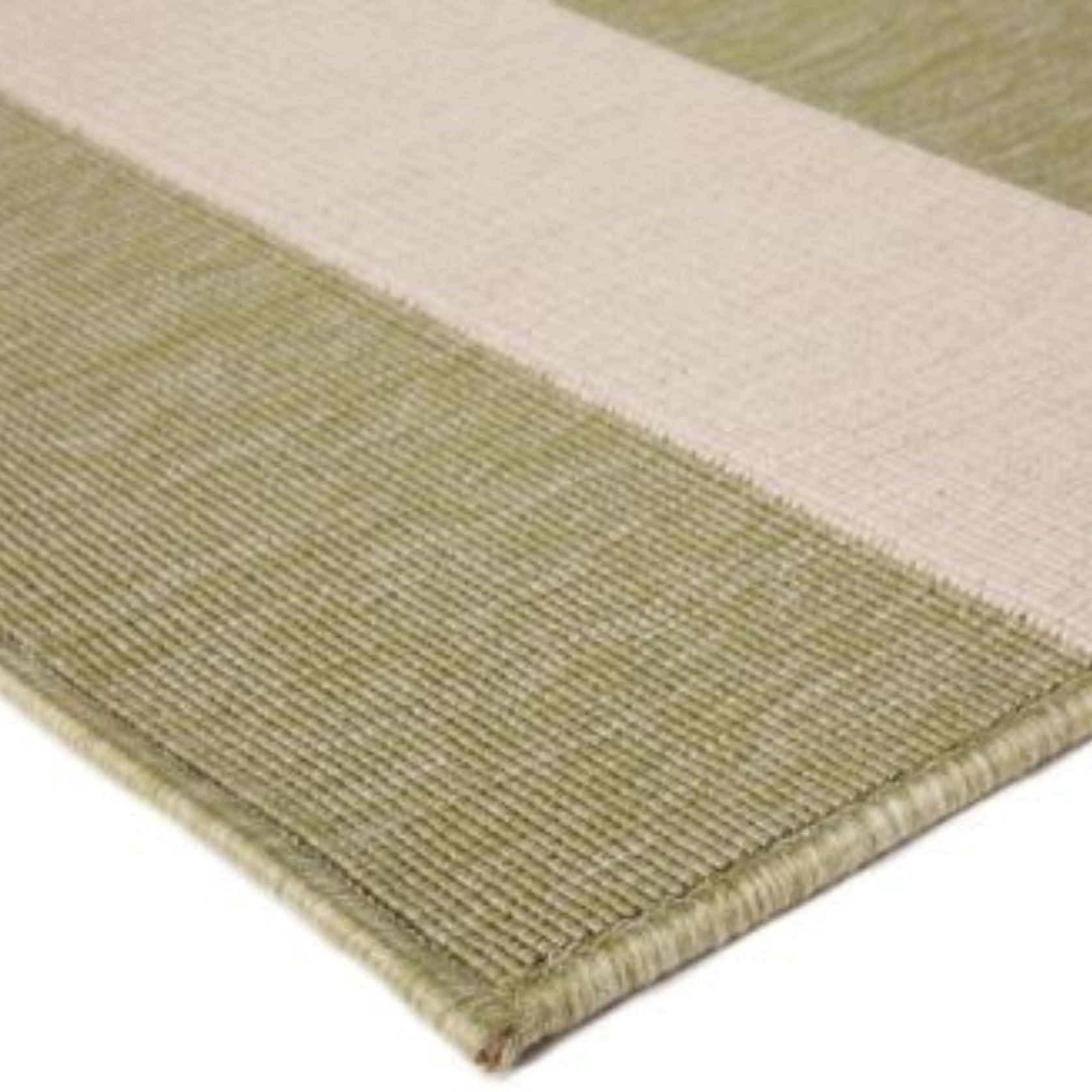 Nyoma Lime Striped Outdoor Rug gallery detail image