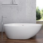 Pietra Bianca Onda Freestanding Stone Bath gallery detail image