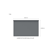 Retractable Shade Blind For Baltic Wall Mounted Pergola 2.0 gallery detail image