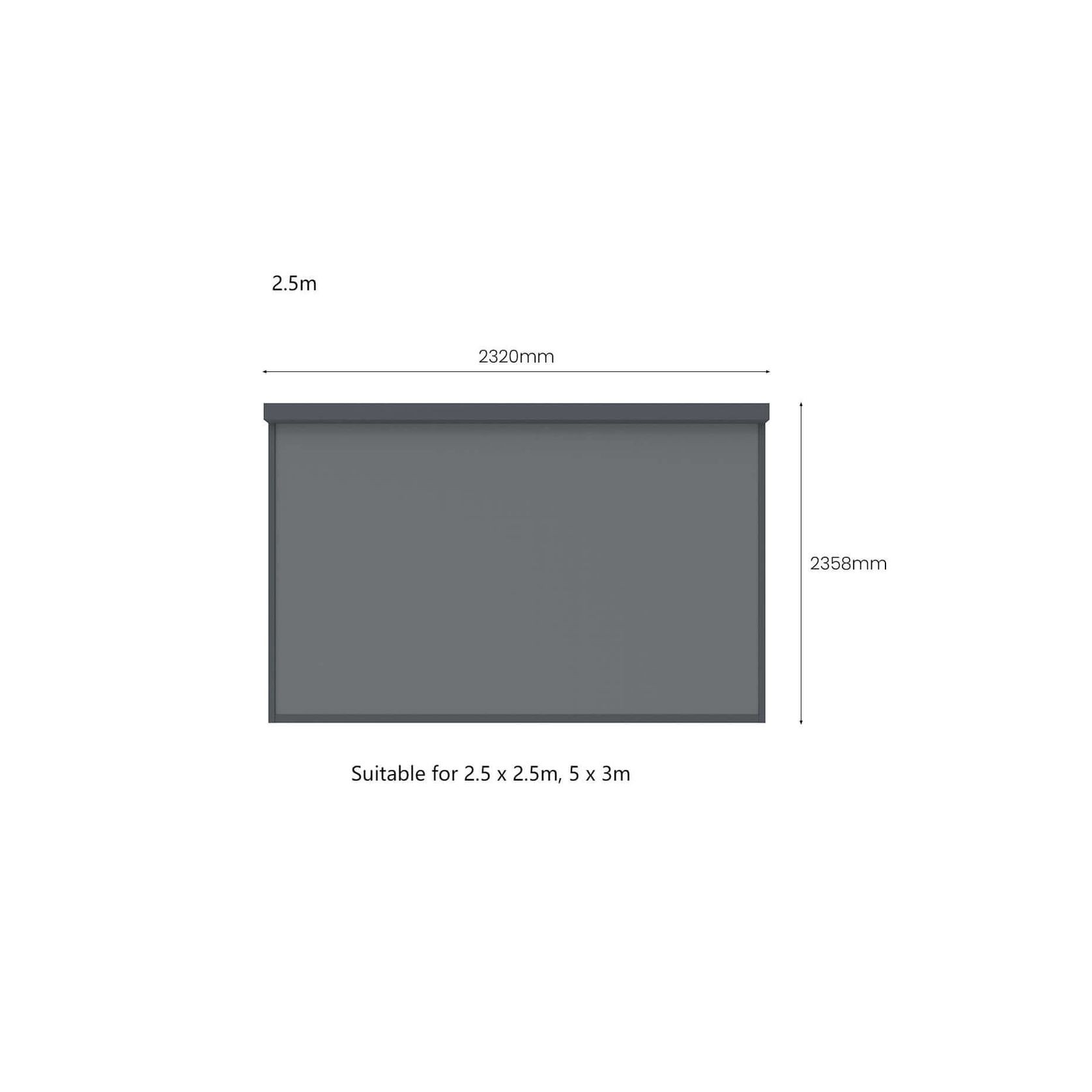 Retractable Shade Blind For Baltic Freestanding Pergola 2.0 gallery detail image