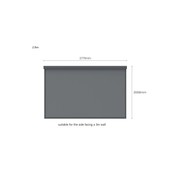 Retractable Shade Blind For Baltic Wall Mounted Pergola 2.0 gallery detail image