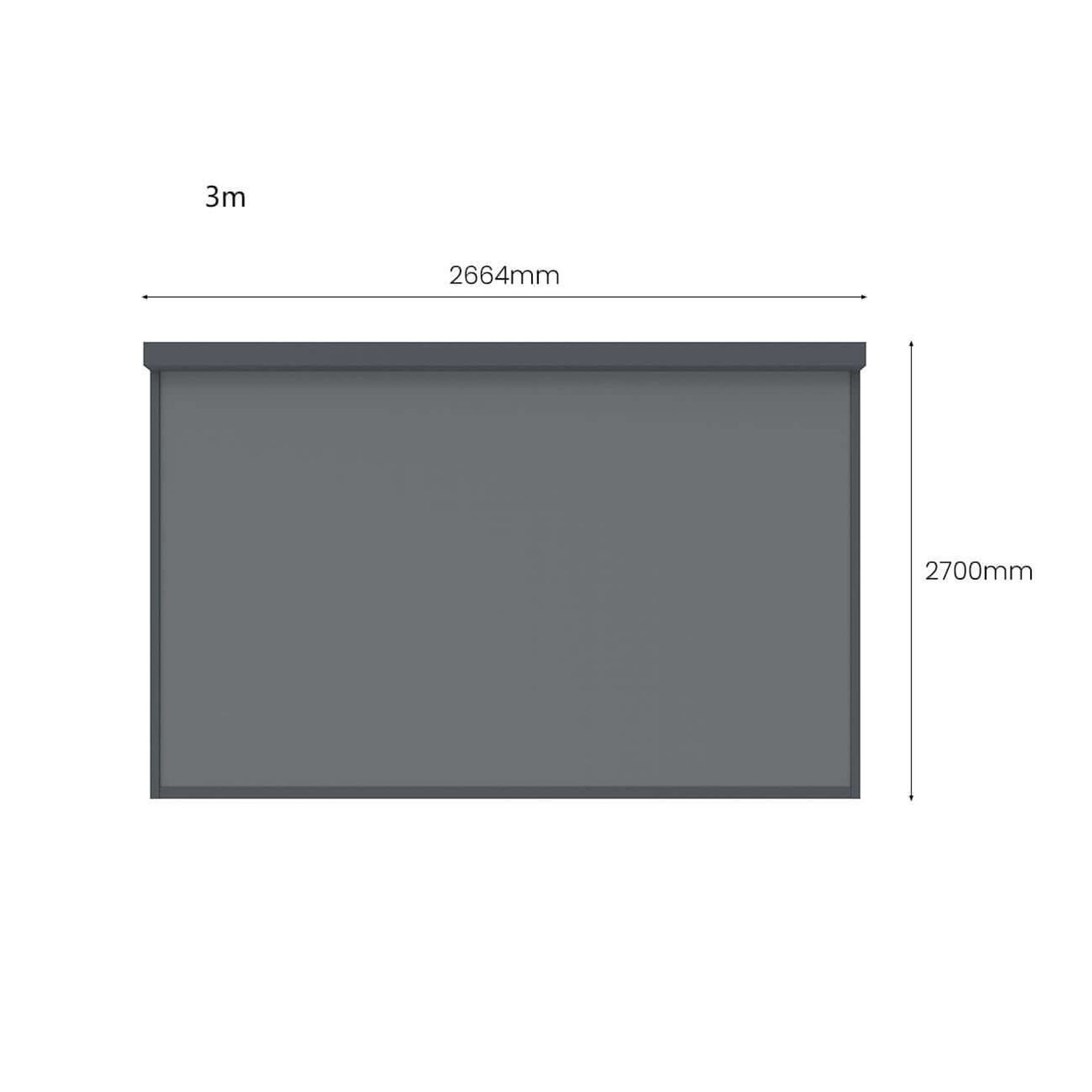 Retractable Shade Blind For Baltic Wall Mounted Pergola 2.0 gallery detail image