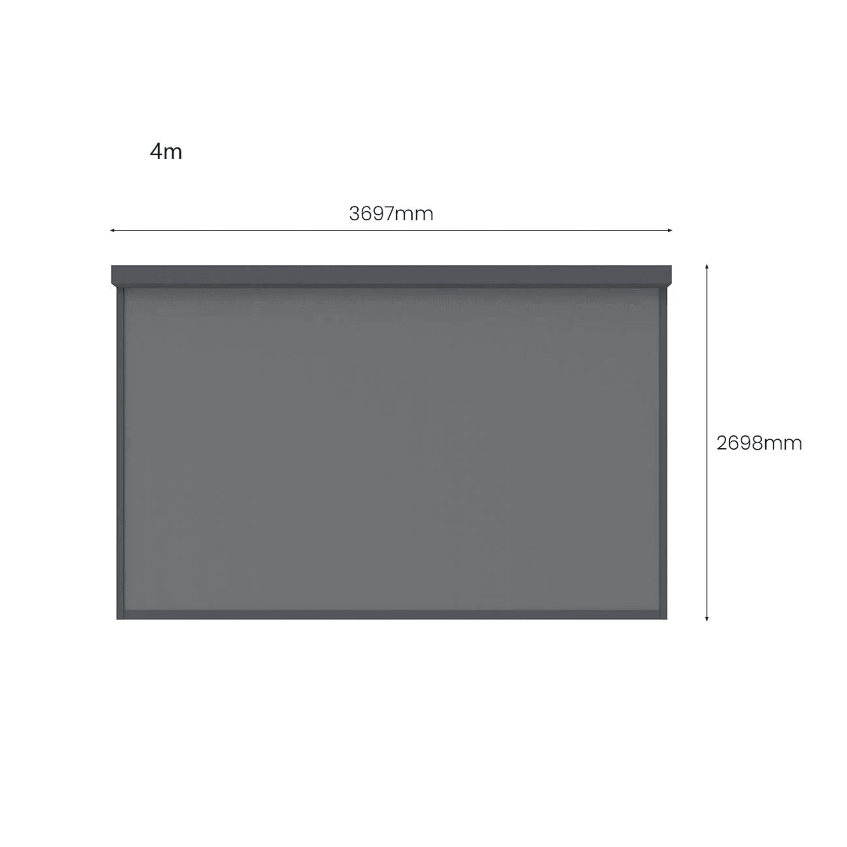 Retractable Shade Blind For Caribbean Wall Mounted Pergola 2.0 gallery detail image