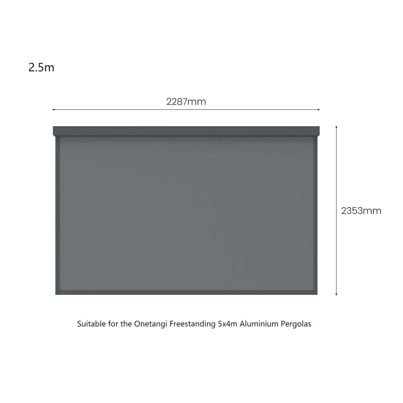 Retractable Shade Blind For Caribbean & Atlantic Freestanding Pergola 2.0 gallery detail image