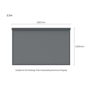 Retractable Shade Blind For Caribbean & Atlantic Freestanding Pergola 2.0 gallery detail image