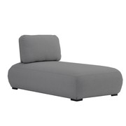 Ora Outdoor Chaise - Charcoal gallery detail image