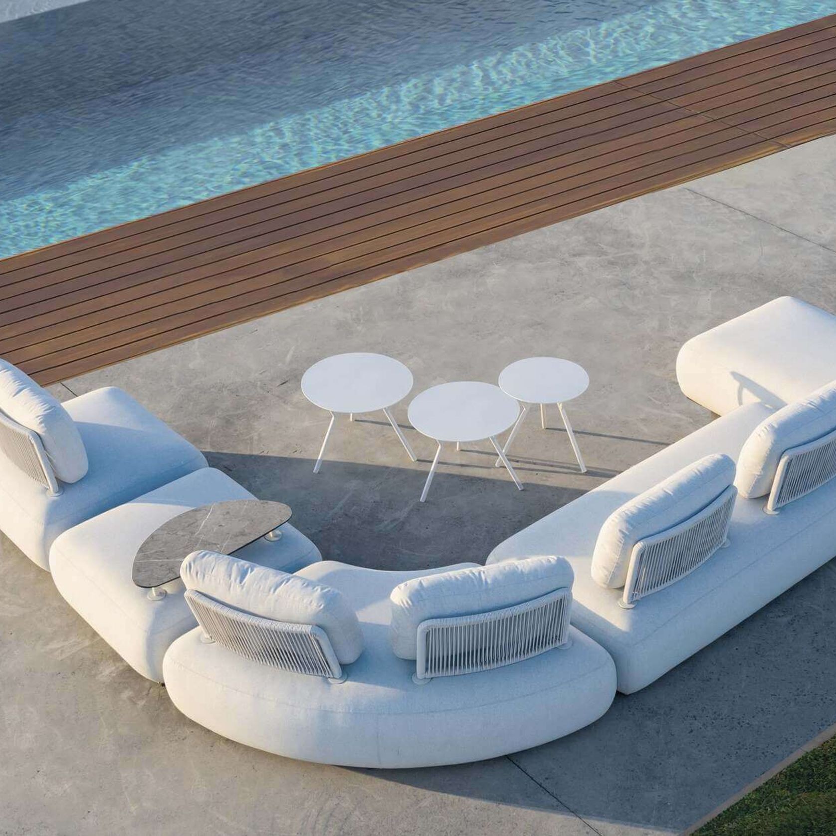 Ora Outdoor Chaise - Greige gallery detail image