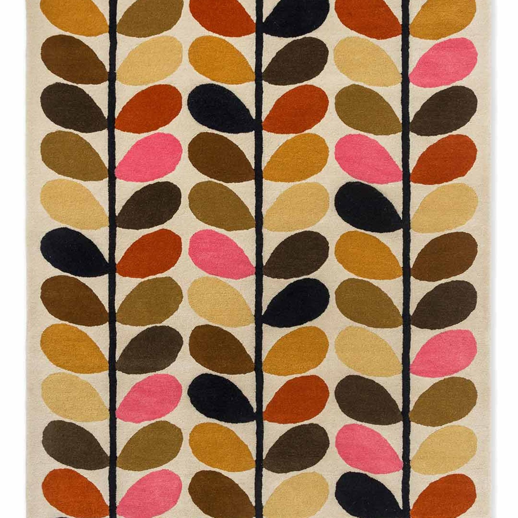 Orla Kiely Multi Stem Rug - Autumn | 100% Wool Designer Floor Rug gallery detail image