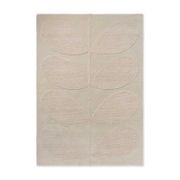Orla Kiely Solid Stem Rug - Ecru | 100% Wool Designer Floor Rug gallery detail image