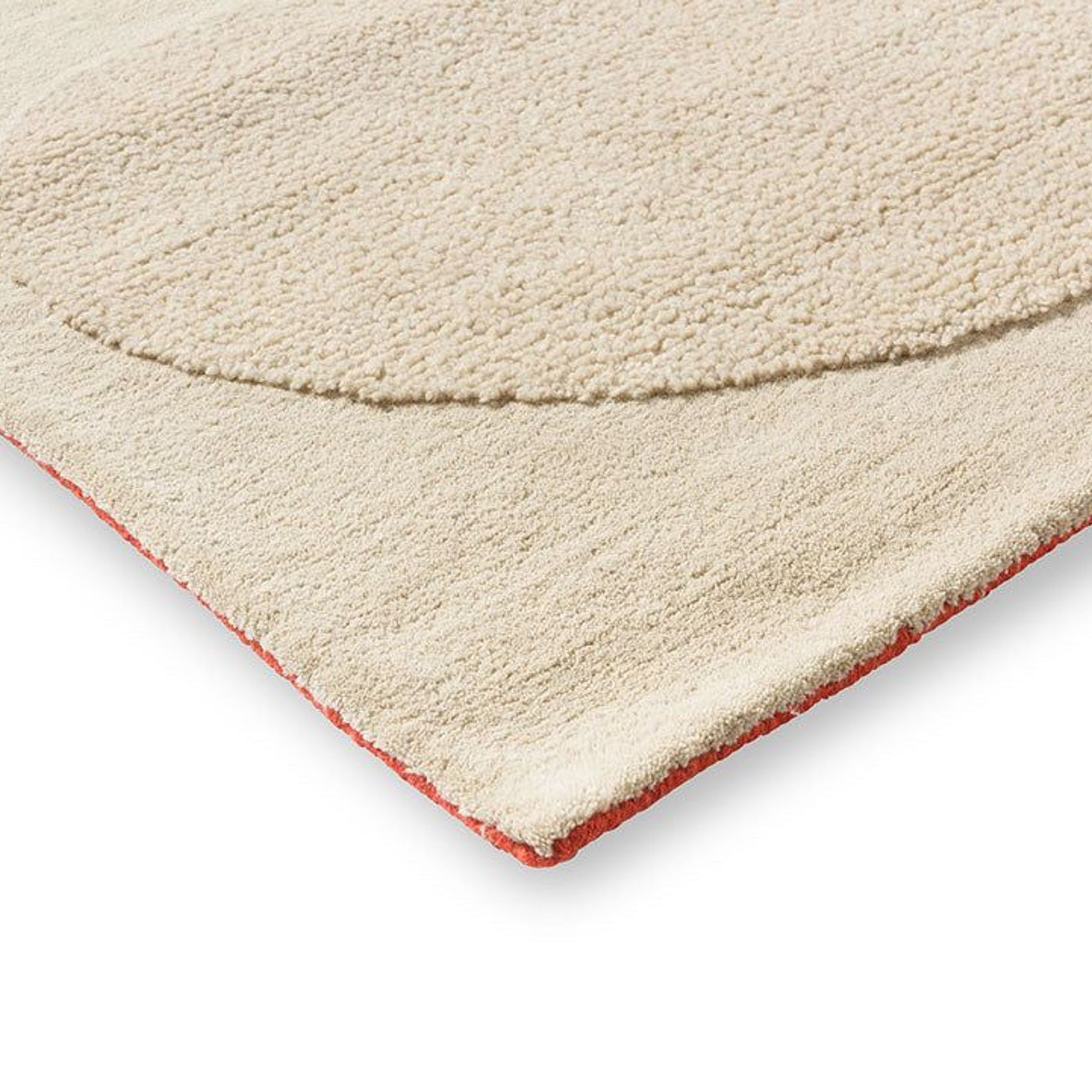 Orla Kiely Solid Stem Rug - Ecru | 100% Wool Designer Floor Rug gallery detail image