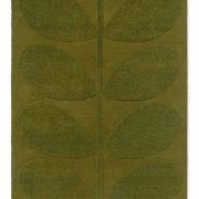 Orla Kiely Solid Stem Rug - Fern | 100% Wool Designer Floor Rug gallery detail image