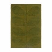 Orla Kiely Solid Stem Rug - Fern | 100% Wool Designer Floor Rug gallery detail image