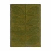 Orla Kiely Solid Stem Rug - Fern | 100% Wool Designer Floor Rug gallery detail image