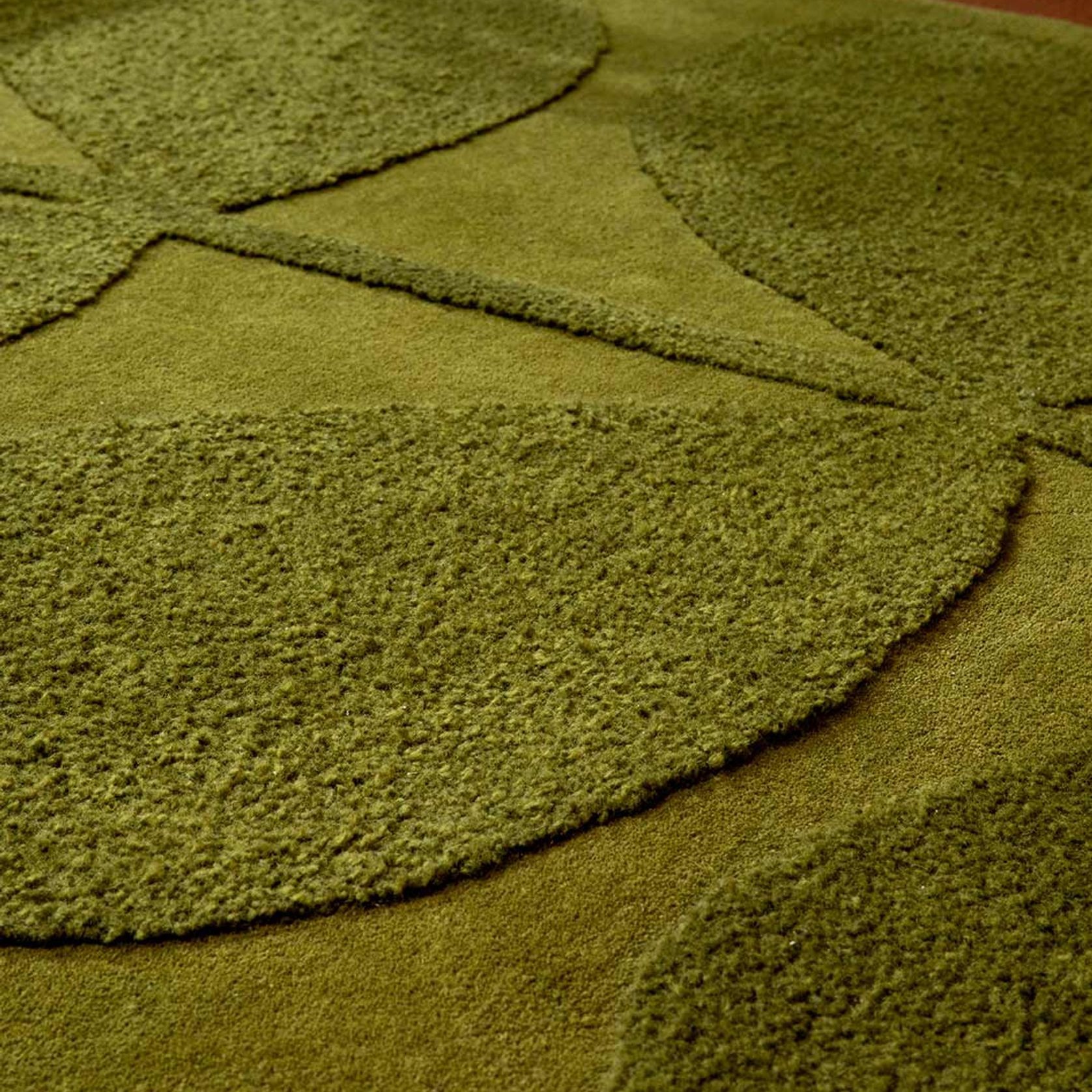 Orla Kiely Solid Stem Rug - Fern | 100% Wool Designer Floor Rug gallery detail image