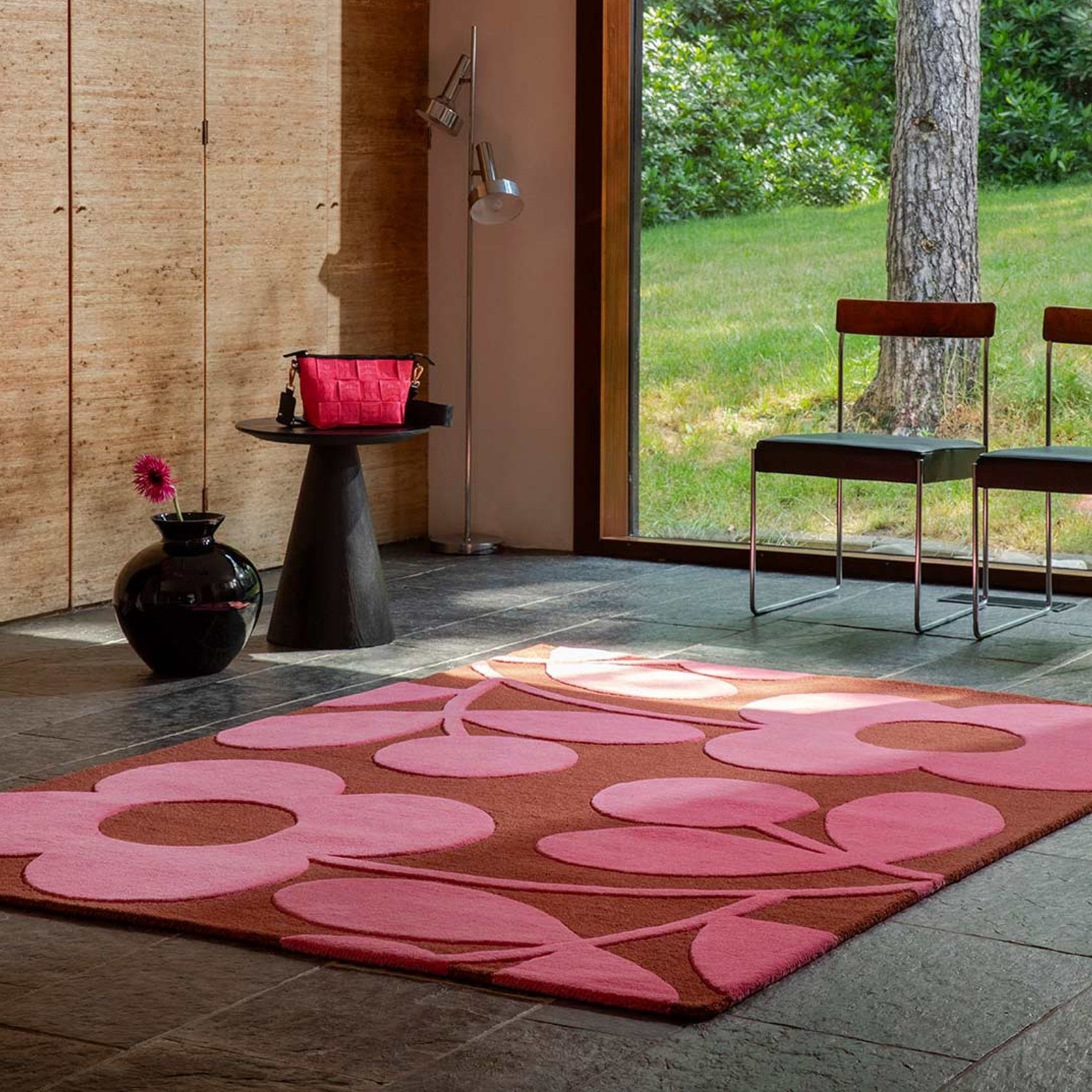 Orla Kiely Sprig Stem Rug - Paprika | 100% Wool Designer Floor Rug gallery detail image