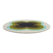 Orla Kiely Sunflower Rug - Olive | 100% Wool Round Floor Rug gallery detail image