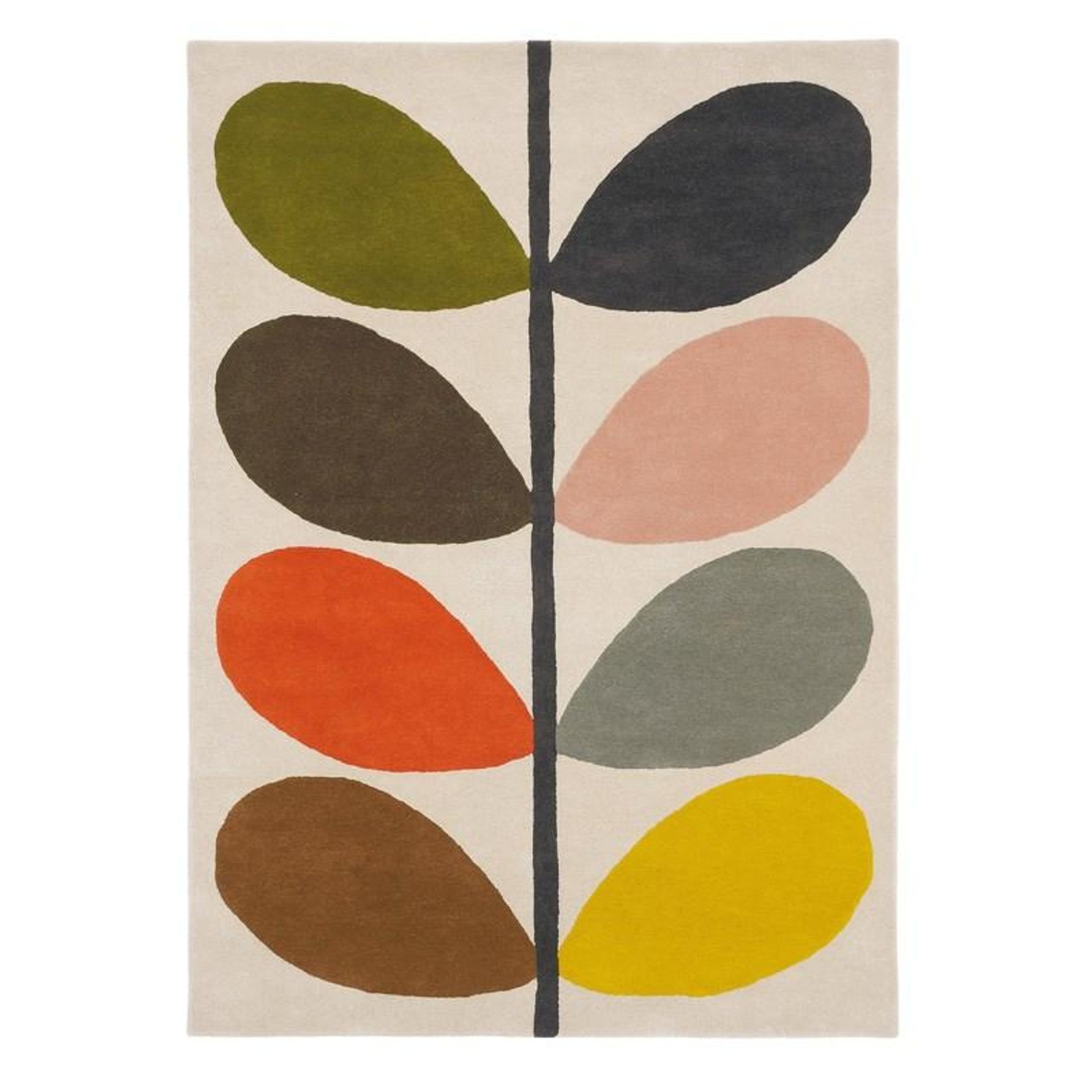 Orla Kiely Giant Multi Stem Rug | 100% Wool Designer Floor Rug gallery detail image