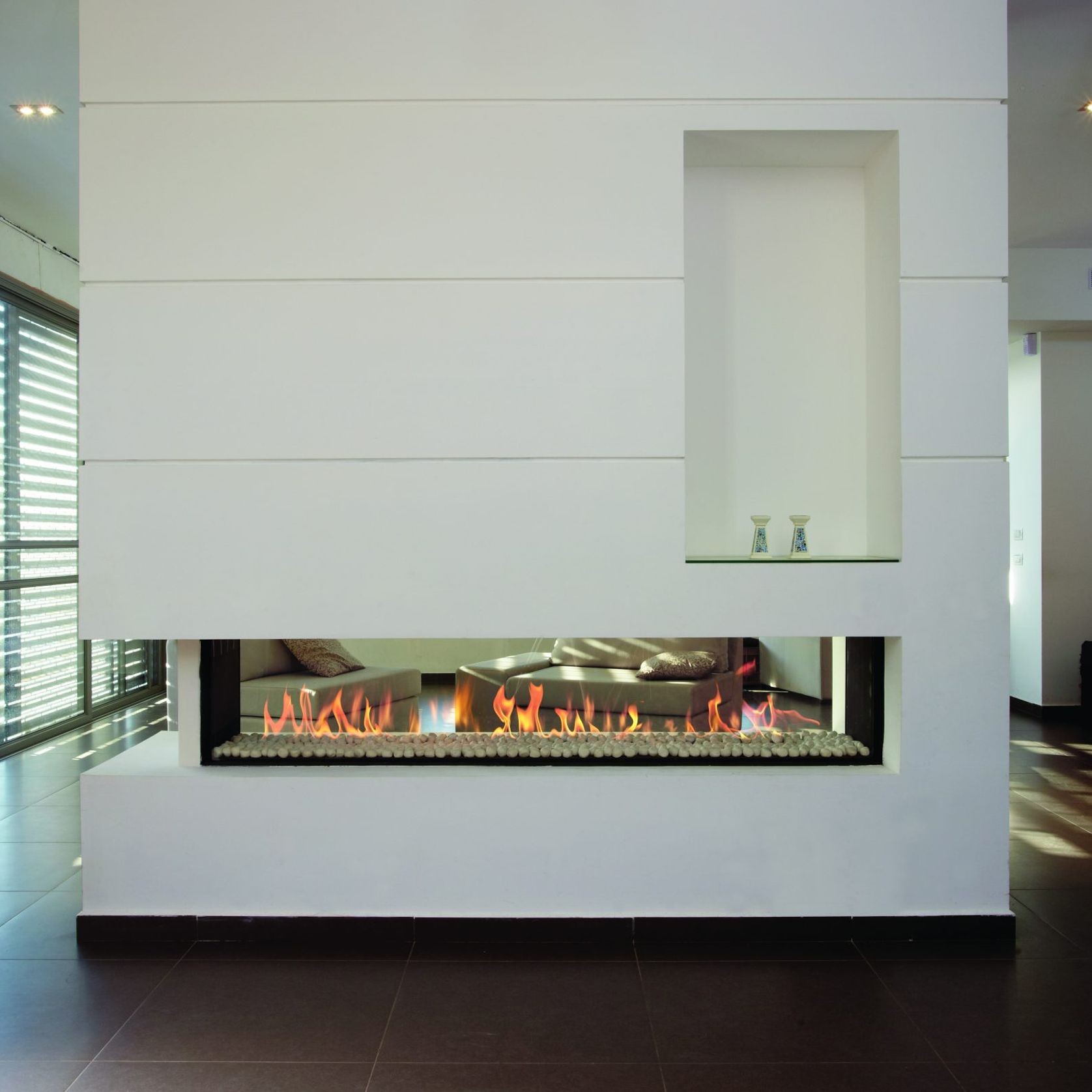 Ortal Tunnel See Thru 200 Gas Fireplace gallery detail image