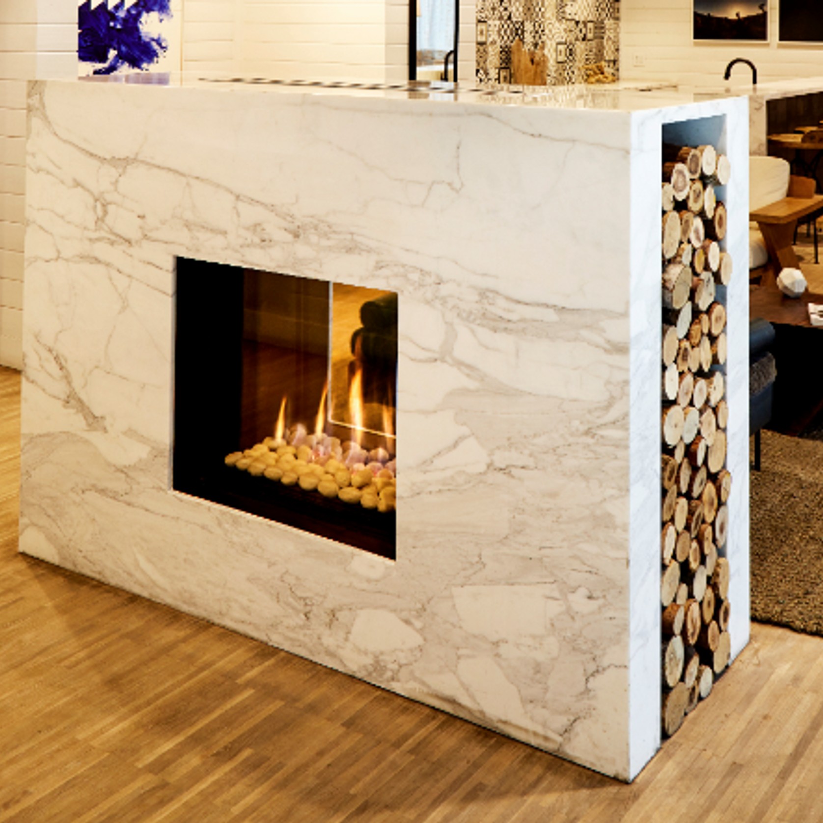 Tunnel 75X65 See Thru Gas Fireplace gallery detail image